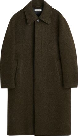 Sunflower Classic Collar Long Straight Silhouette Coat