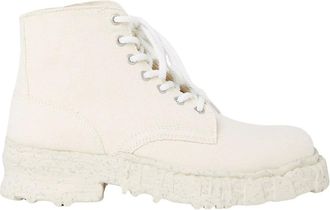 Miharayasuhiro Canvas Boots - male - MIHARA YASUHIRO - Lace-up Boots - Beige - 5 UK - Shoes