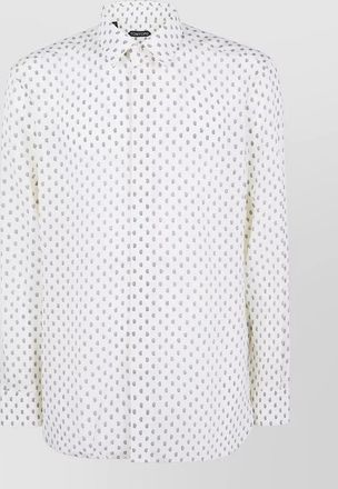 Tom Ford crepe de chine paisley print fluid shirt