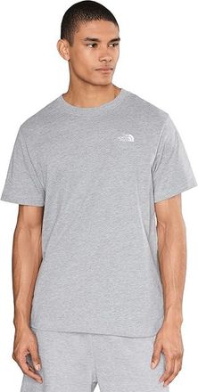 The North Face Evolution Simple Dome Regular Short Sleeve T-Shirts Mens T Shirt TNF Pale Grey Heather : 2XL, Cotton