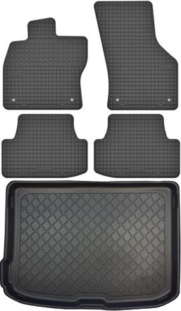 OEM Juego De Alfombrillas De Goma Para Coche Y Alfombrilla Para Maletero Para Audi A3 Iii 8v Hatchback (de Agosto De 2012 A Marzo De 2020)