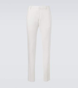 Ermenegildo Zegna Pantaloni slim in misto cotone