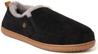 Dearfoams Alpine by Dearfoams Zuri Faux Fur Lined Slipper in Black at Nordstrom Rack, Size X-Large