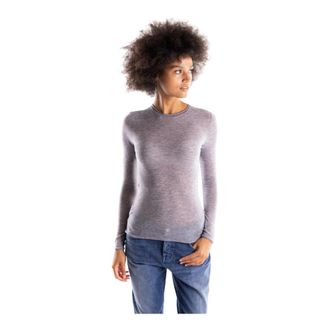 Pinko Pico Sweater - Dames - Ronde hals truien - Grijs - L - Wol - Truien & Vesten