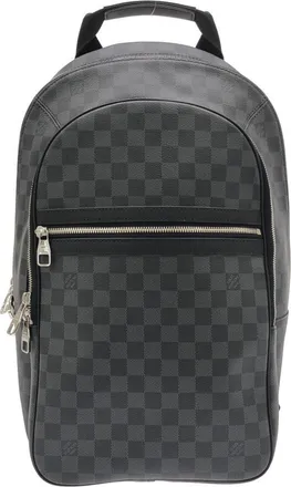 Louis Vuitton Dark Gray Graphite Coated Canvas Backpack (Pre-Owned)