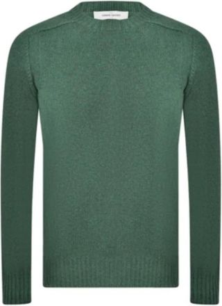 Gran Sasso Ronde hals trui - Heren - Ronde hals truien - Groen - XL - Wol - Truien & Vesten