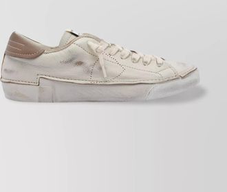 Philippe Model round toe rubber sole sneakers