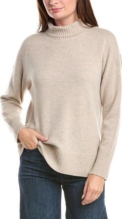 Lafayette 148 New York Stand-Collar Cashmere Sweater