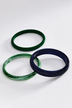 BaubleBar Raven Resin Bangles, Set of 3