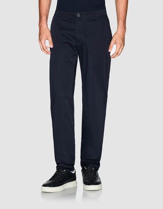 A|X Armani Exchange Mens Armani Exchange Mens Stretch Cotton Chinos - Deep Navy UB101 - Black - Size: W34 l32