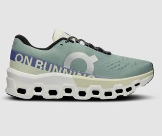 On MenS Cloudmonster 2 Shoe In Mineral/aloe