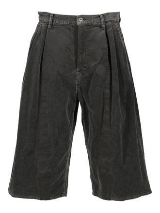 Doublet pleated corduroy shorts - men - Cotton - L - Grey