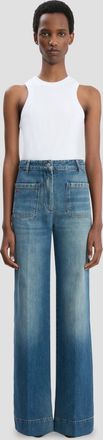 Victoria Beckham Alina Jean In Classic Blue Wash 24R