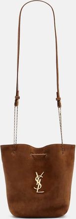 Saint Laurent Cassandre suede bucket bag