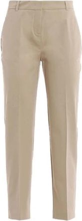 Pinko Stijlvolle beige broek - Dames - Chinos - Beige - L - Katoen - Broeken