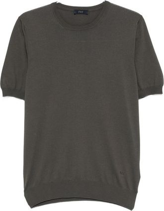 Fay Military Green Crew Neck T-Shirt
