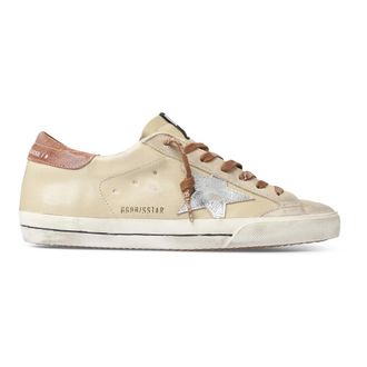 Golden Goose Sneakers, male, Beige, Size: 12 US Superstar