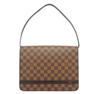 Louis Vuitton Pre-owned Shoulder Bags, female, Brown, Size: ONE SIZE Pre-owned Damier Tribeca Carre Shoulder Bag