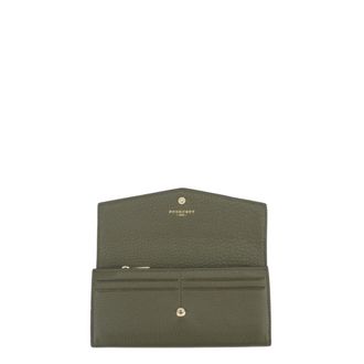 Pourchet Accessoires, Dames, Groen, ONE Size, Leer, Club Large Wallet