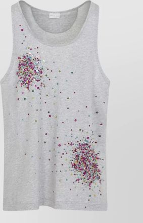 Dries Van Noten embellished cotton tank top