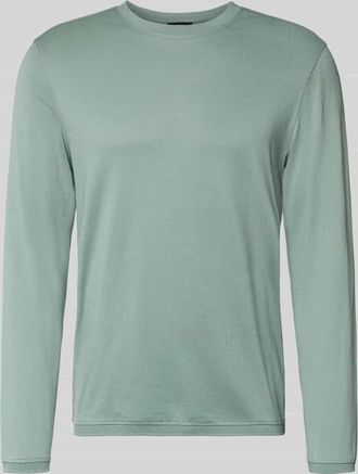 Cinque Longsleeve mit gerippten Abschlüssen Modell BADI in Hellgruen, Größe XXL