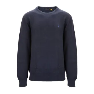 Ralph Lauren Trui met ronde hals - Heren - Truien - Blauw - Maat: M Katoen