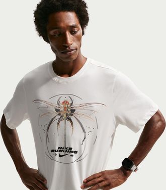 Nike Mens Dri-FIT Running T-Shirt in White | IH4418-133