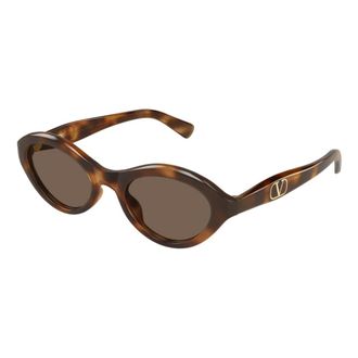Valentino VLogo Signature 52mm Cat-Eye Sunglasses - female - Valentino - Sunglasses - Brown - 52 MM - Accessories