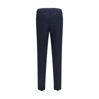 Brunello Cucinelli Mens Cotton-Blend Chinos Black Elastane