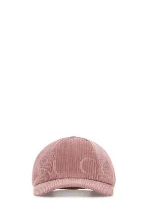 Gucci Pink Corduroy Baseball Cap