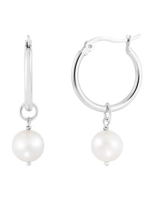Splendid Pearls Silver 8-9Mm Pearl Earrings
