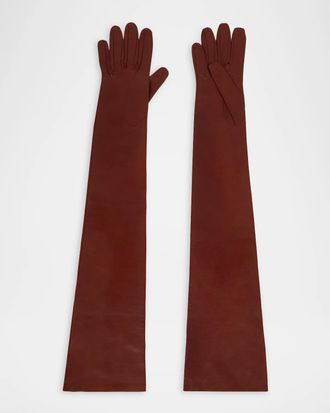 Etro Long Leather Gloves