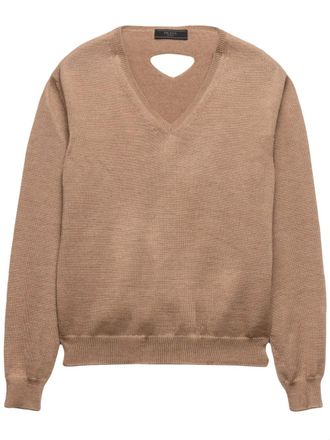 Prada V-Neck Sweaters − Sale: up to −53% | Stylight