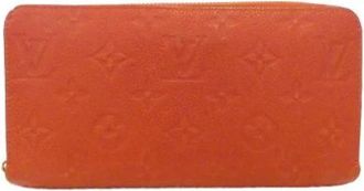 Louis Vuitton Pre-owned Monogram Empreinte Lange Portemonnee - Dames - Vintage Clutch - Rood - ONE Size - Leer - Vintage