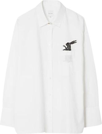Paul Smith Camicia Coniglio nel Taschino - Dames - Blouses & Shirts - Wit - Maat: S Katoen