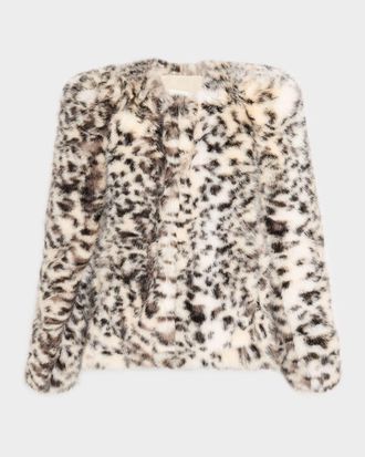 Isabel Marant Bahria Faux Fur Teddy Coat