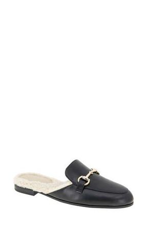 BCBGeneration Zorie 4 Faux Shearling Lined Bit Mule in Black/Faux Shearling at Nordstrom Rack, Size 6