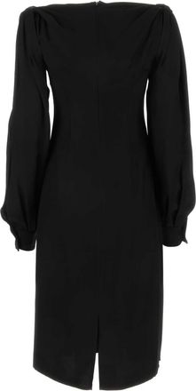 Bottega Veneta Womens Black Viscose Dress Exterior: Abiti