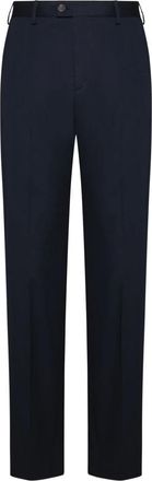 Alexander McQueen Alexander McQueen, Straight Trousers, male, Blue, Size: M Tape Logo Chinos