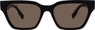 Lacoste Brown Square Ladies Sunglasses L6002S 001 53