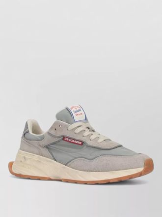 Dsquared2 low top sneakers lace up round toe