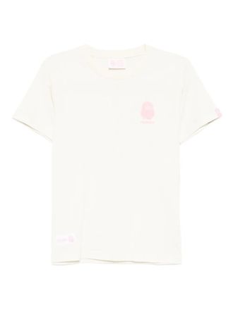 Fingercroxx T-shirt met logoprint - Beige