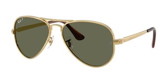 Ray-Ban RB3925 Aviator Max Polarized 001/58 Mens Sunglasses Gold Size 58