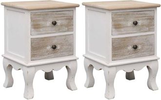 vidaXL Bedside Cabinets 2 pcs 35x30x50 cm Paulownia Wood vidaXL