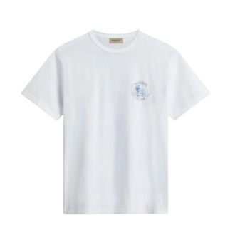 Woolrich T-Shirts, male, White, L, Cotton Adventure Graphic Tee