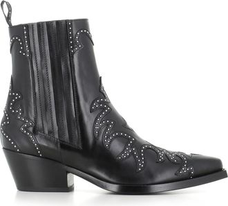 Sartore Texan Boot - Dames - Cowboylaarzen - Zwart - 37 EU - Leer - Schoenen