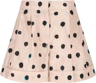 Fendi Beige Polka Shorts