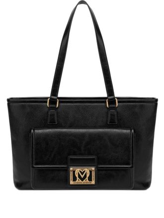 Love Moschino Black Logo Shopping Bag