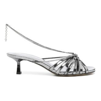 Golden Goose Schoenen, Dames, Grijs, 36 EU, Leer, Nico Kitten Heel