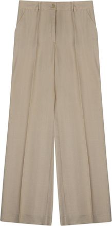 P.A.R.O.S.H. Wide-Leg Trousers With High Waist And Front Button Closure